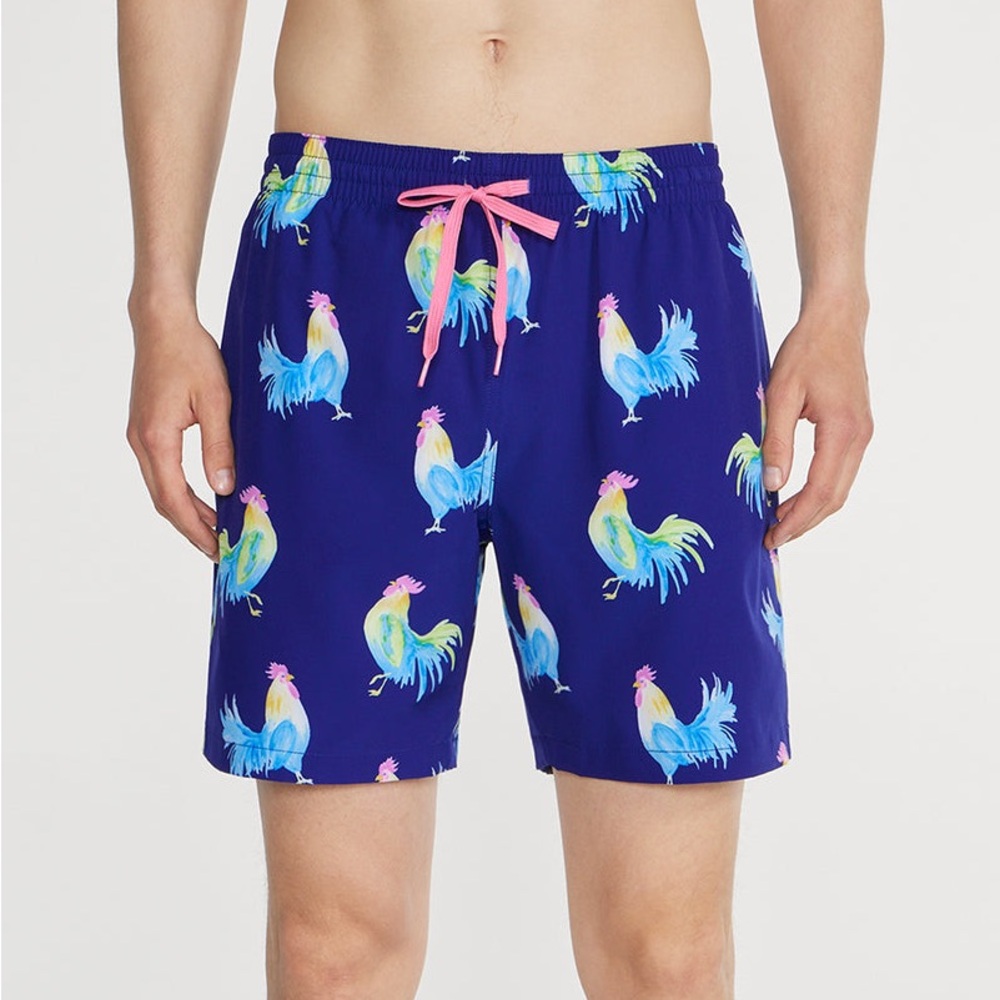 Chubbies The Fowl Play Elastic Waistband Trunk With Built-in Mesh Brief Liner S